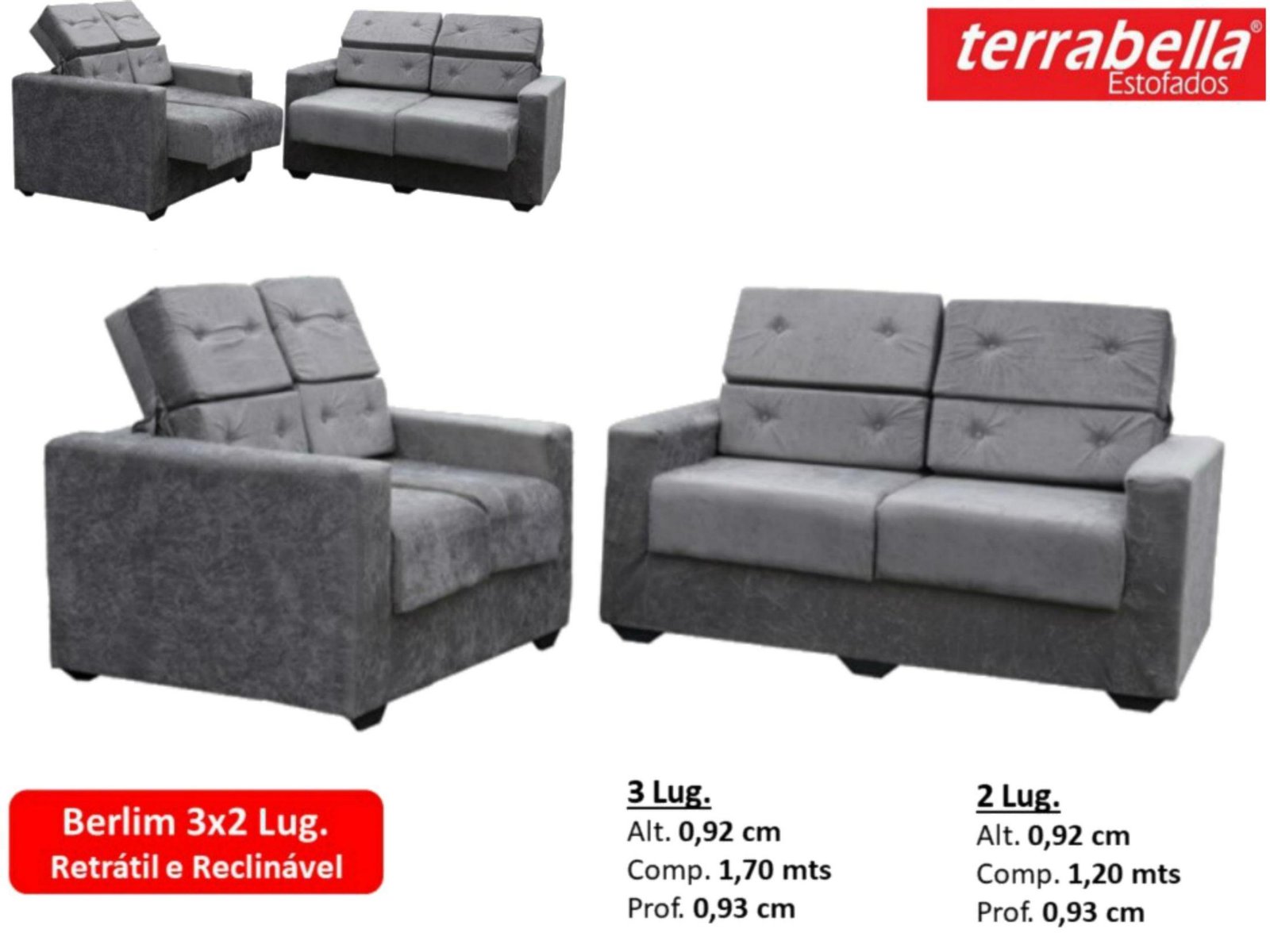 BERLIM 3X2 LUG. RET. E REC. ESTOFADO (SOFÁ) TERRABELLA